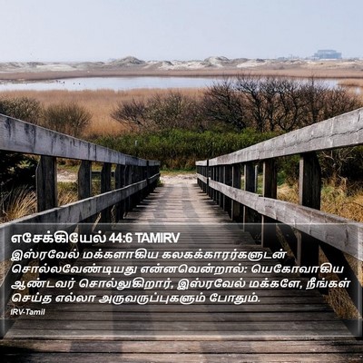 எசேக்கியேல் 44:6 TAMIRV Bible Verse Image
