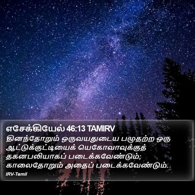 எசேக்கியேல் 46:13 TAMIRV Bible Verse Image