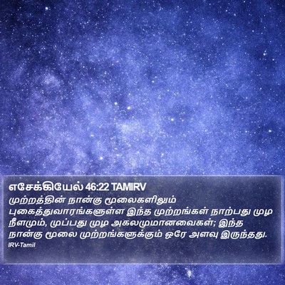 எசேக்கியேல் 46:22 TAMIRV Bible Verse Image