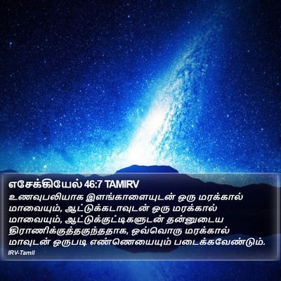 எசேக்கியேல் 46:7 TAMIRV Bible Verse Image
