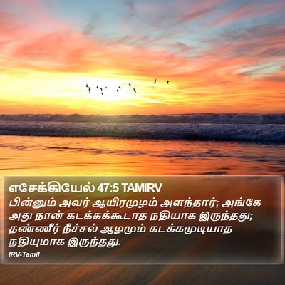 எசேக்கியேல் 47:5 TAMIRV Bible Verse Image
