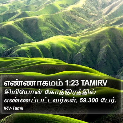 எண்ணாகமம் 1:23 TAMIRV Bible Verse Image