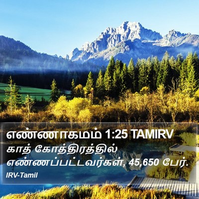 எண்ணாகமம் 1:25 TAMIRV Bible Verse Image