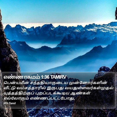 எண்ணாகமம் 1:36 TAMIRV Bible Verse Image