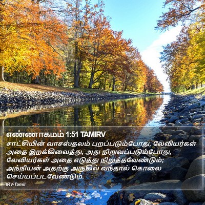 எண்ணாகமம் 1:51 TAMIRV Bible Verse Image