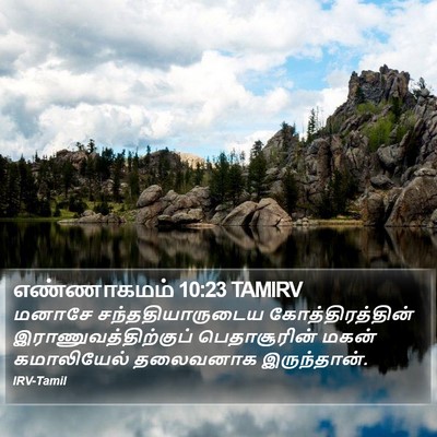 எண்ணாகமம் 10:23 TAMIRV Bible Verse Image