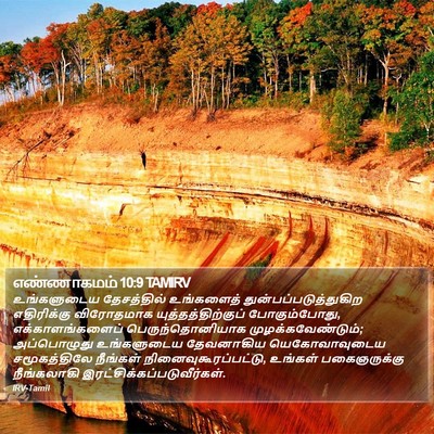 எண்ணாகமம் 10:9 TAMIRV Bible Verse Image