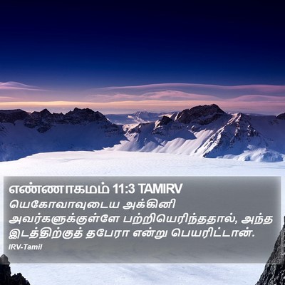 எண்ணாகமம் 11:3 TAMIRV Bible Verse Image