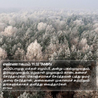 எண்ணாகமம் 11:32 TAMIRV Bible Verse Image