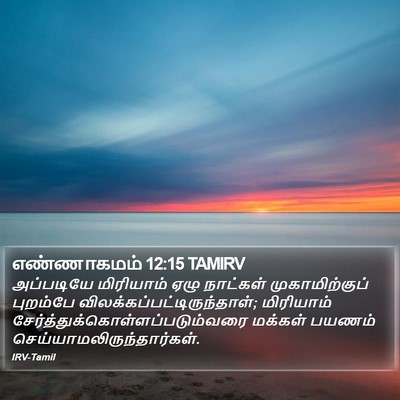 எண்ணாகமம் 12:15 TAMIRV Bible Verse Image
