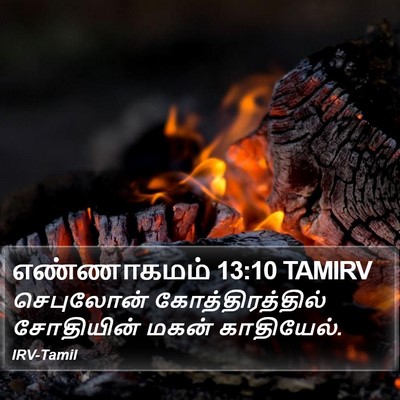 எண்ணாகமம் 13:10 TAMIRV Bible Verse Image