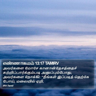 எண்ணாகமம் 13:17 TAMIRV Bible Verse Image