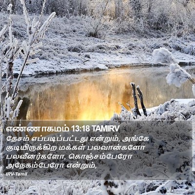 எண்ணாகமம் 13:18 TAMIRV Bible Verse Image