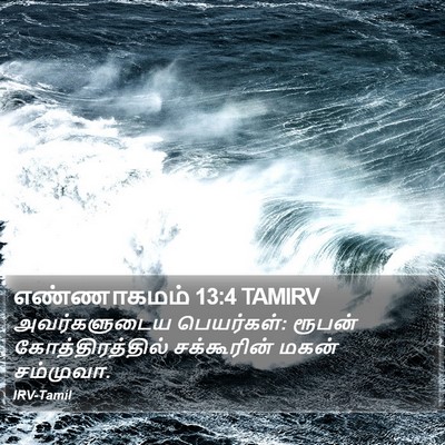 எண்ணாகமம் 13:4 TAMIRV Bible Verse Image