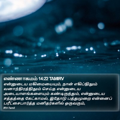எண்ணாகமம் 14:22 TAMIRV Bible Verse Image
