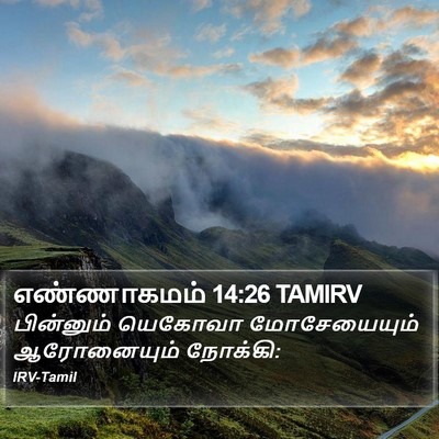 எண்ணாகமம் 14:26 TAMIRV Bible Verse Image