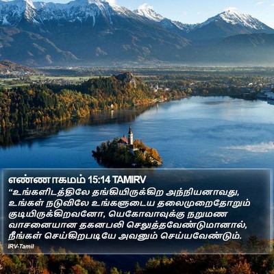 எண்ணாகமம் 15:14 TAMIRV Bible Verse Image