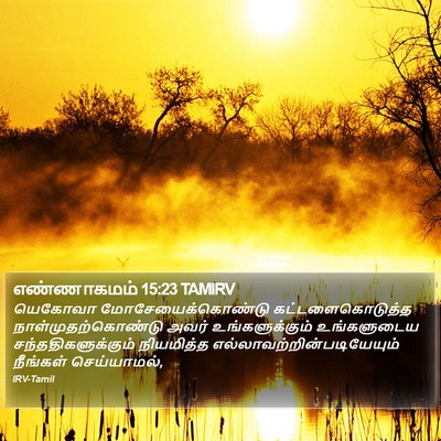 எண்ணாகமம் 15:23 TAMIRV Bible Verse Image