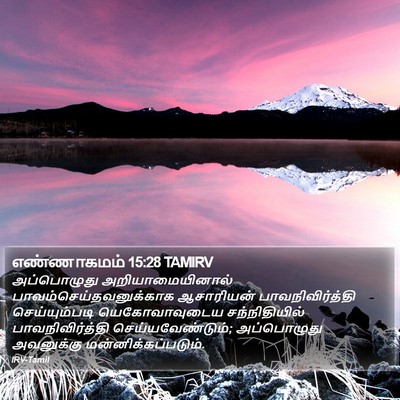 எண்ணாகமம் 15:28 TAMIRV Bible Verse Image