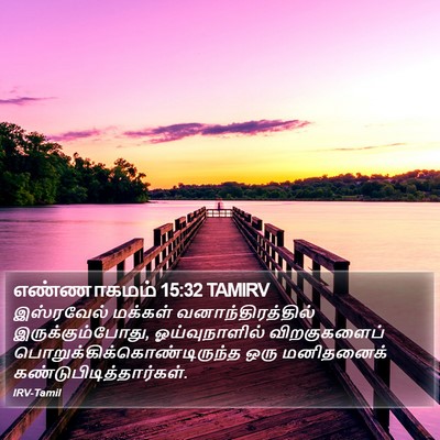 எண்ணாகமம் 15:32 TAMIRV Bible Verse Image