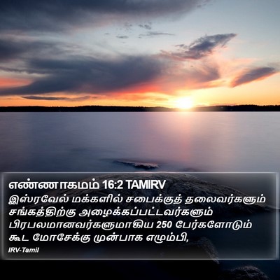 எண்ணாகமம் 16:2 TAMIRV Bible Verse Image