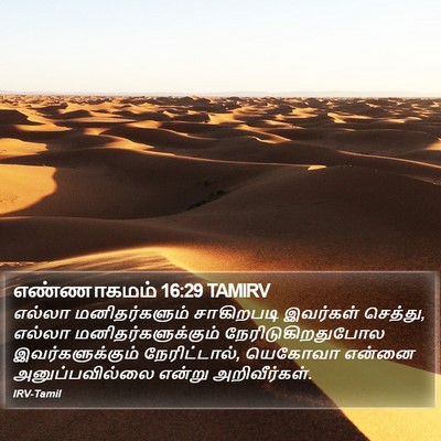 எண்ணாகமம் 16:29 TAMIRV Bible Verse Image