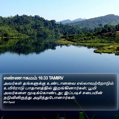 எண்ணாகமம் 16:33 TAMIRV Bible Verse Image