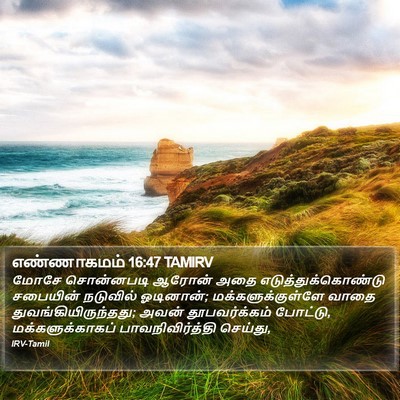 எண்ணாகமம் 16:47 TAMIRV Bible Verse Image
