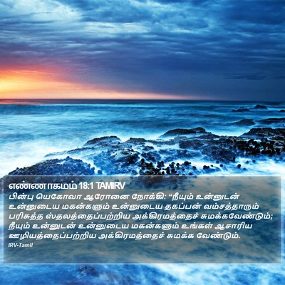 எண்ணாகமம் 18:1 TAMIRV Bible Verse Image