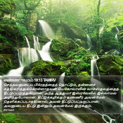 எண்ணாகமம் 19:13 TAMIRV Bible Verse Image