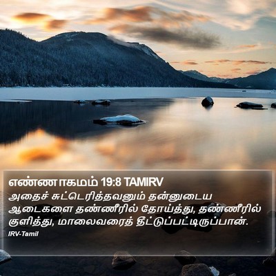 எண்ணாகமம் 19:8 TAMIRV Bible Verse Image