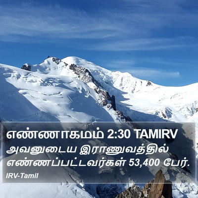 எண்ணாகமம் 2:30 TAMIRV Bible Verse Image