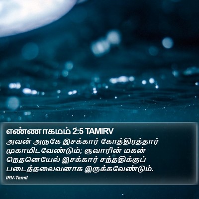எண்ணாகமம் 2:5 TAMIRV Bible Verse Image