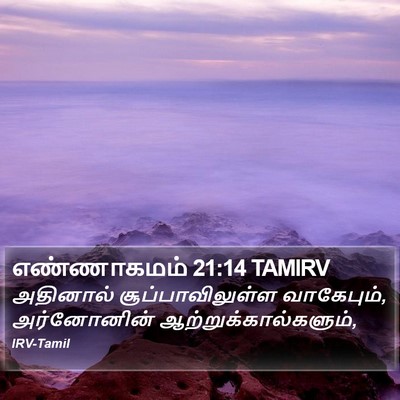 எண்ணாகமம் 21:14 TAMIRV Bible Verse Image