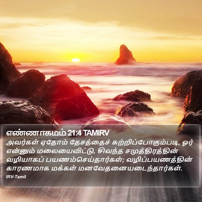 எண்ணாகமம் 21:4 TAMIRV Bible Verse Image