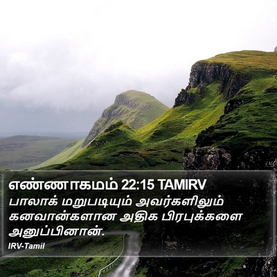 எண்ணாகமம் 22:15 TAMIRV Bible Verse Image