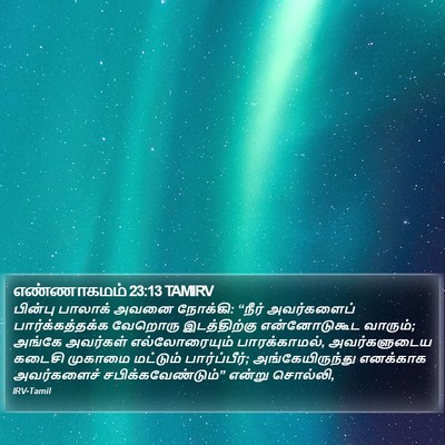எண்ணாகமம் 23:13 TAMIRV Bible Verse Image