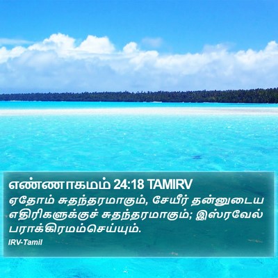 எண்ணாகமம் 24:18 TAMIRV Bible Verse Image