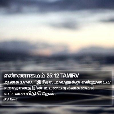 எண்ணாகமம் 25:12 TAMIRV Bible Verse Image
