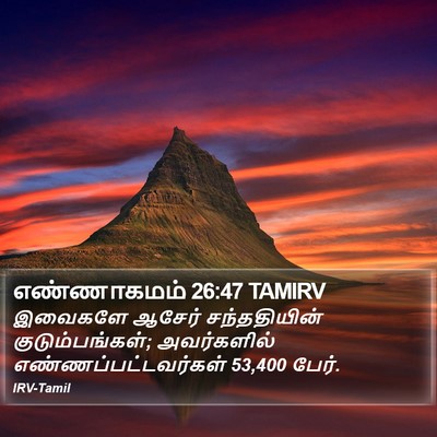 எண்ணாகமம் 26:47 TAMIRV Bible Verse Image