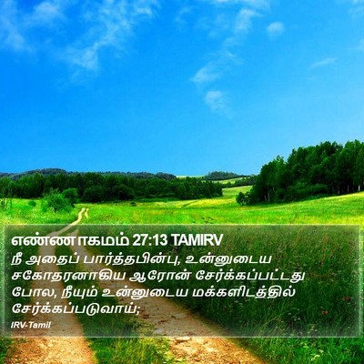 எண்ணாகமம் 27:13 TAMIRV Bible Verse Image