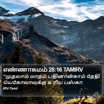எண்ணாகமம் 28:16 TAMIRV Bible Verse Image