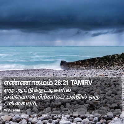 எண்ணாகமம் 28:21 TAMIRV Bible Verse Image