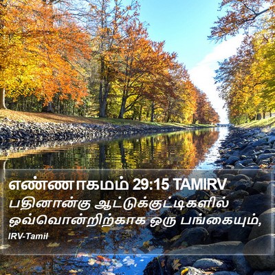 எண்ணாகமம் 29:15 TAMIRV Bible Verse Image