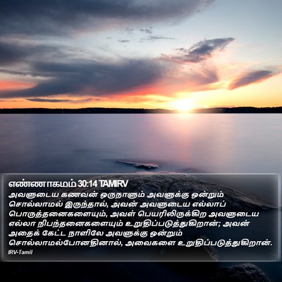 எண்ணாகமம் 30:14 TAMIRV Bible Verse Image