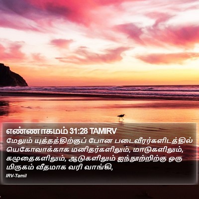 எண்ணாகமம் 31:28 TAMIRV Bible Verse Image