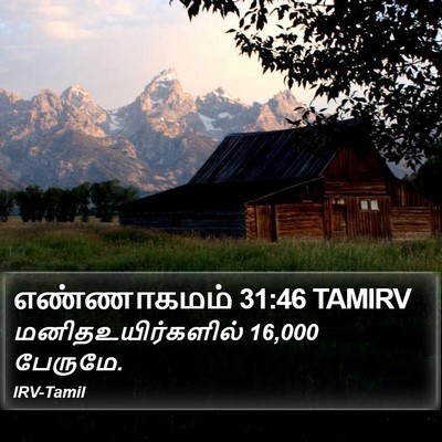 எண்ணாகமம் 31:46 TAMIRV Bible Verse Image