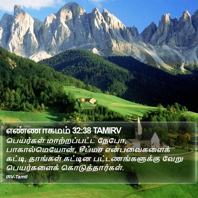 எண்ணாகமம் 32:38 TAMIRV Bible Verse Image