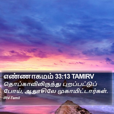 எண்ணாகமம் 33:13 TAMIRV Bible Verse Image