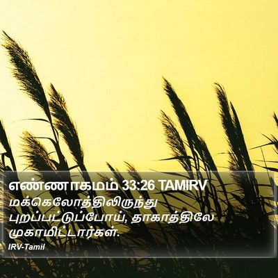 எண்ணாகமம் 33:26 TAMIRV Bible Verse Image